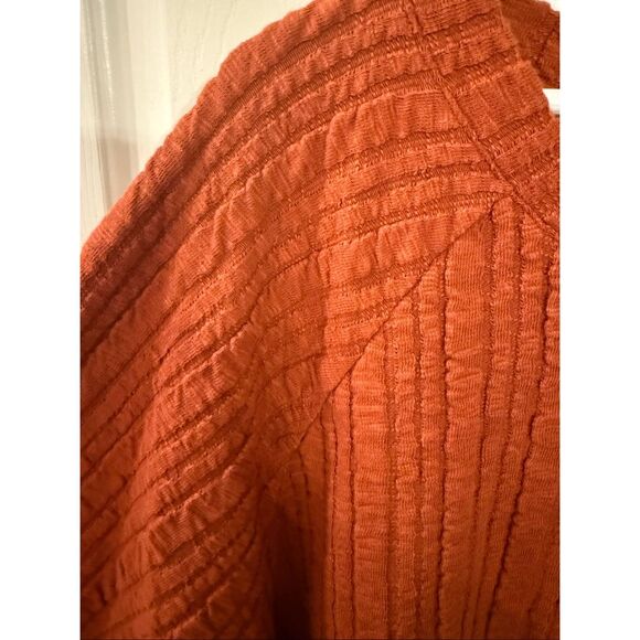 Soft Surroundings Goldie Back Button Rust Orange Tunic Top sz 3X EUC - Picture 5 of 9